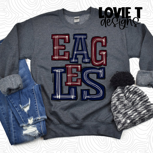 Eagles Maroon and Navy