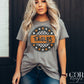 Eagles Orange Checkered Stars Circle-Lovie T Designs