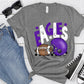 Eagles Purple White Checkered FB-Lovie T Designs