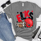 Elks Red Black Checkered FB-Lovie T Designs