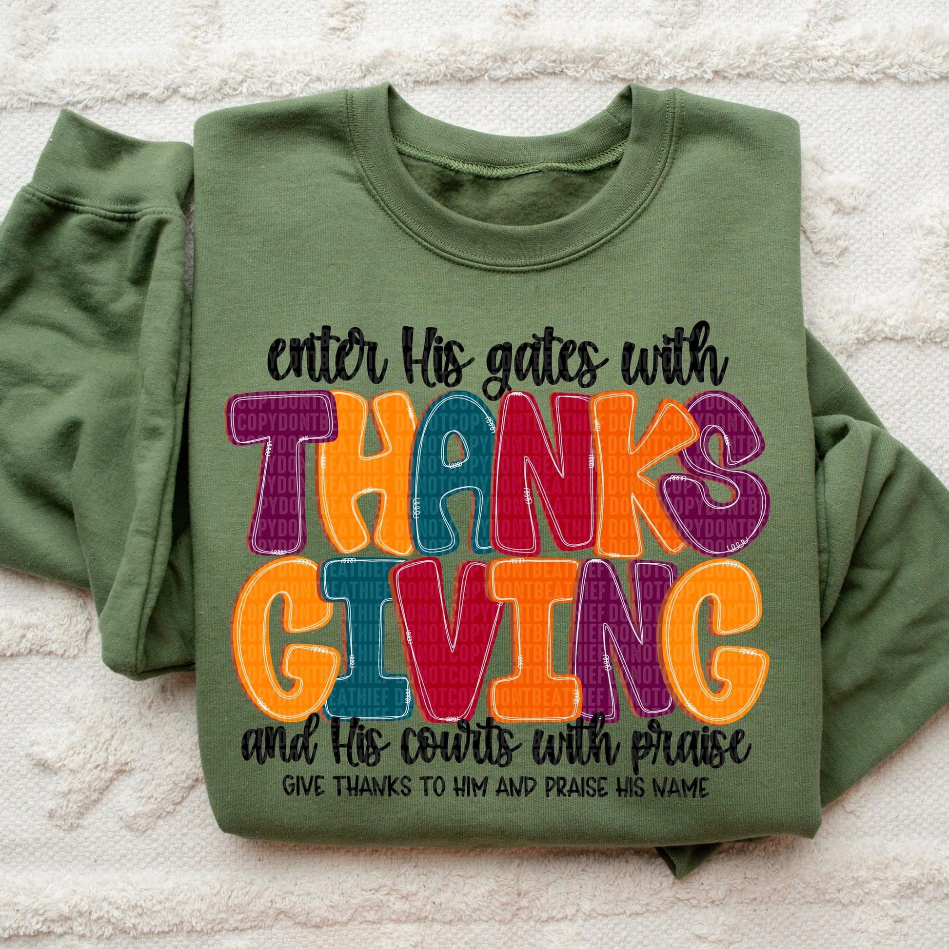 Enter His Gates With Thanksgiving-Lovie T Designs