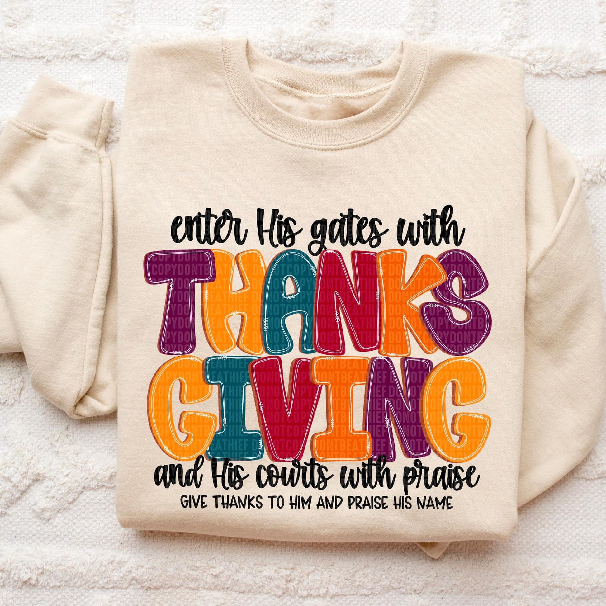 Enter His Gates With Thanksgiving-Lovie T Designs