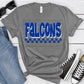 Falcons Royal Blue Grunge-Lovie T Designs