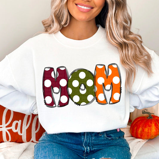 Fall Dots Doodle Mom-Lovie T Designs