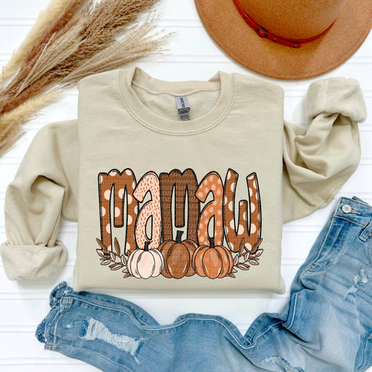 Fall Name Mamaw-Lovie T Designs