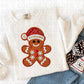 Faux Embroidery Gingerbread Man 1-Lovie T Designs