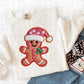 Faux Embroidery Gingerbread Man 2-Lovie T Designs