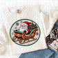 Faux Embroidery Santa Sleigh 6