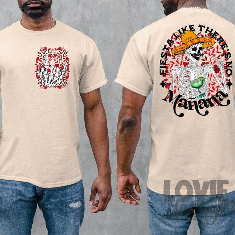 Fiesta Like There's No Mañana W/ Pocket Design-Lovie T Designs