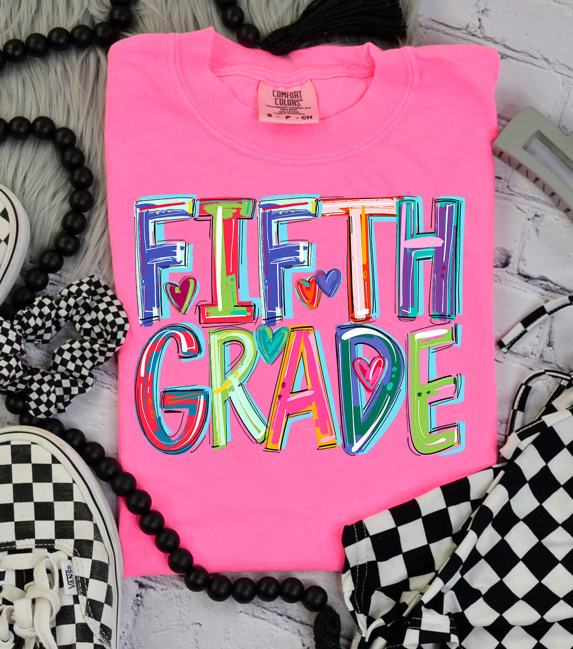 Fifth Grade Cheery Bright-Lovie T Designs