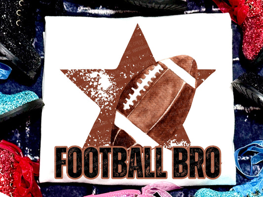 Football Bro Faux Brown-Lovie T Designs