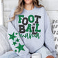 Football Mama Green and Black Faux Sparkles-Lovie T Designs