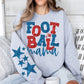 Football Mama Red and Blue Faux Sparkles-Lovie T Designs