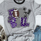 Football Word Art Purple and Grey-Lovie T Designs