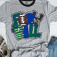 Football Word Art Royal and Green-Lovie T Designs