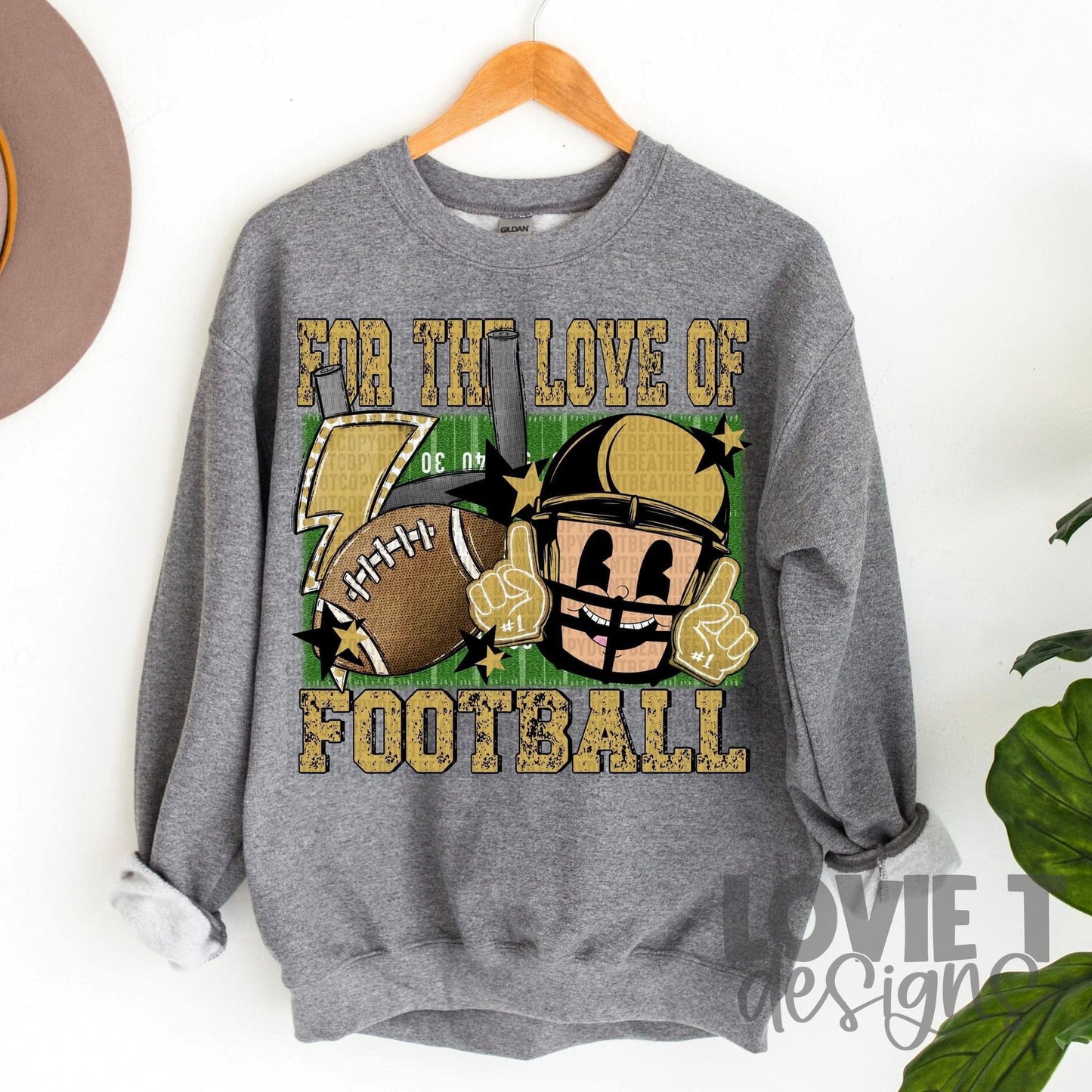 For The Love Of Football-Lovie T Designs