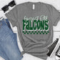 Forest Hill Falcons White Green Grunge-Lovie T Designs