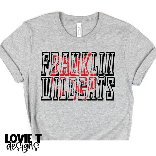 Franklin Wildcats Paw-Lovie T Designs