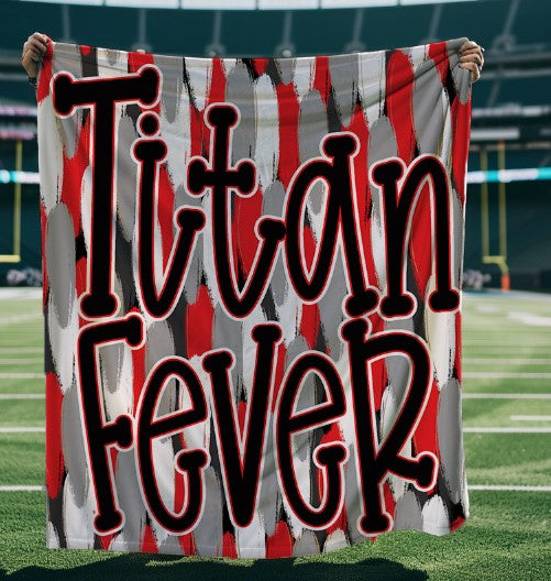 Funky Serif Titan Fever Blanket-Lovie T Designs