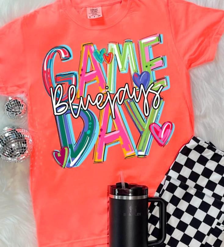 Game Day Blue Jays Cheery Bright-Lovie T Designs