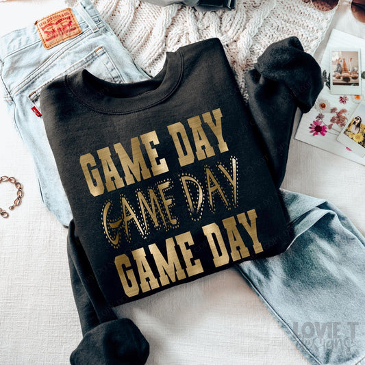 Game Day Faux Gold Foil