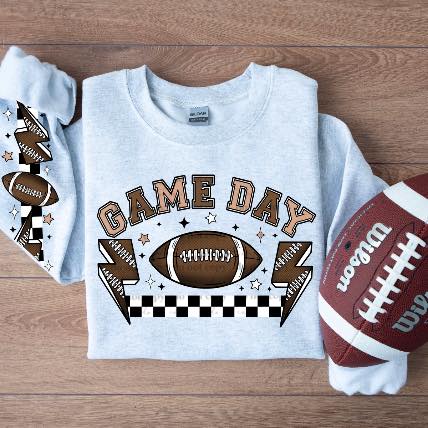 Game Day Football + Sleeve-Lovie T Designs