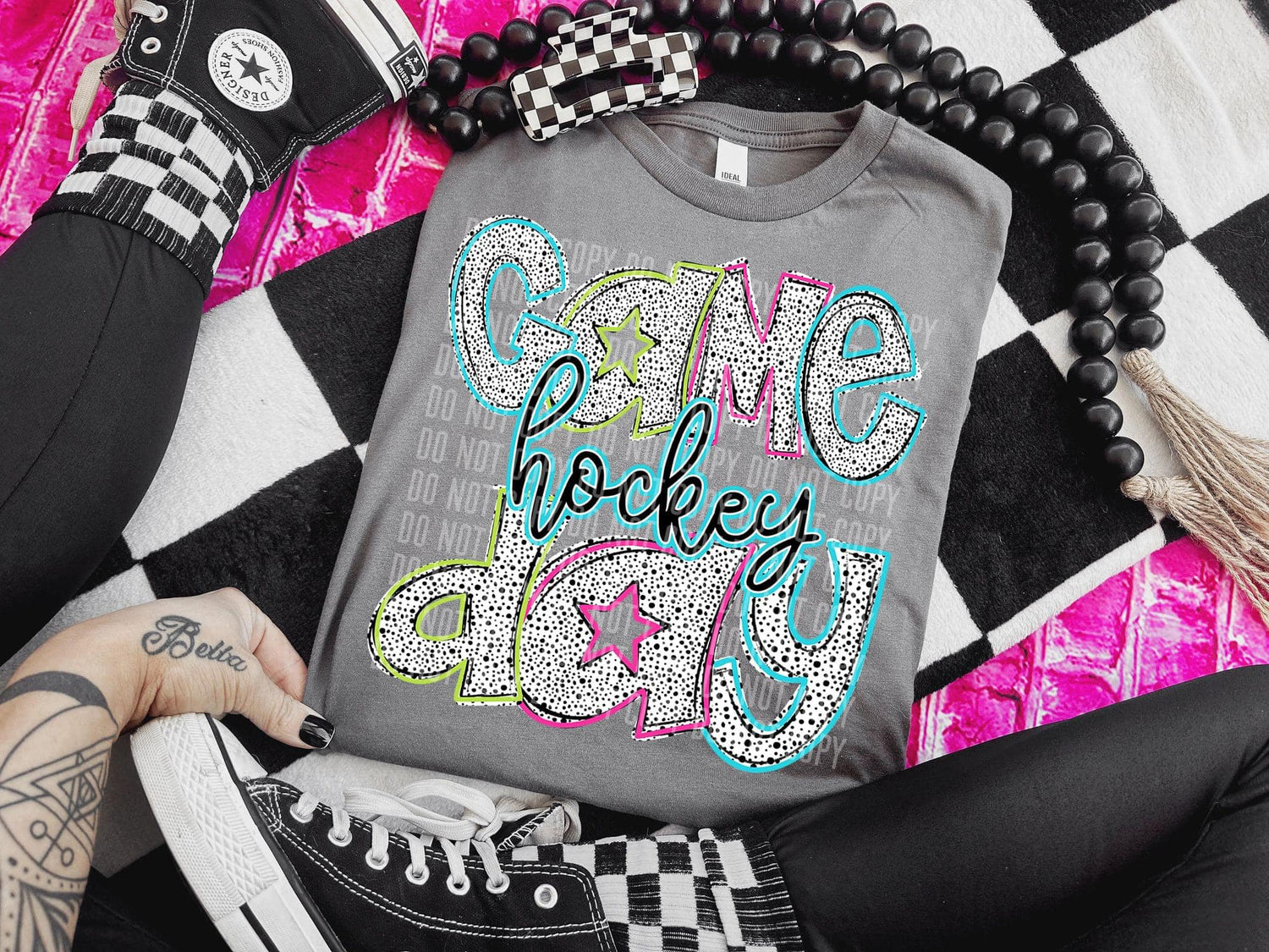 Game Day Hockey-Lovie T Designs