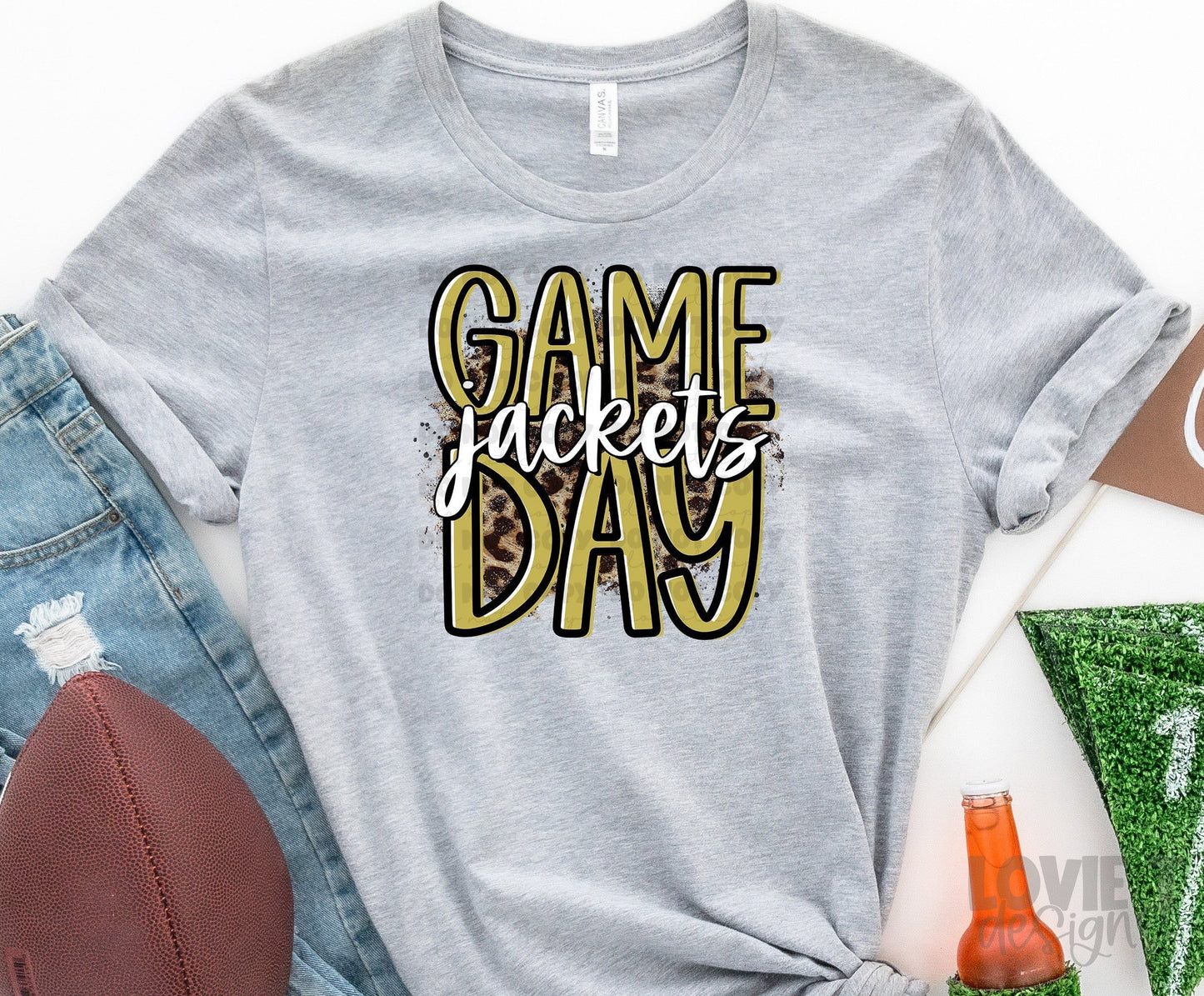 Game Day Jackets Vegas Gold 3 Background Options-Lovie T Designs