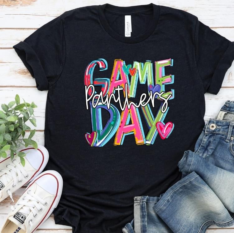 Game Day Panthers Cheery Bright-Lovie T Designs