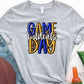 Game Day Wildcats Royal Blue and Yellow Gold 3 Background Options-Lovie T Designs