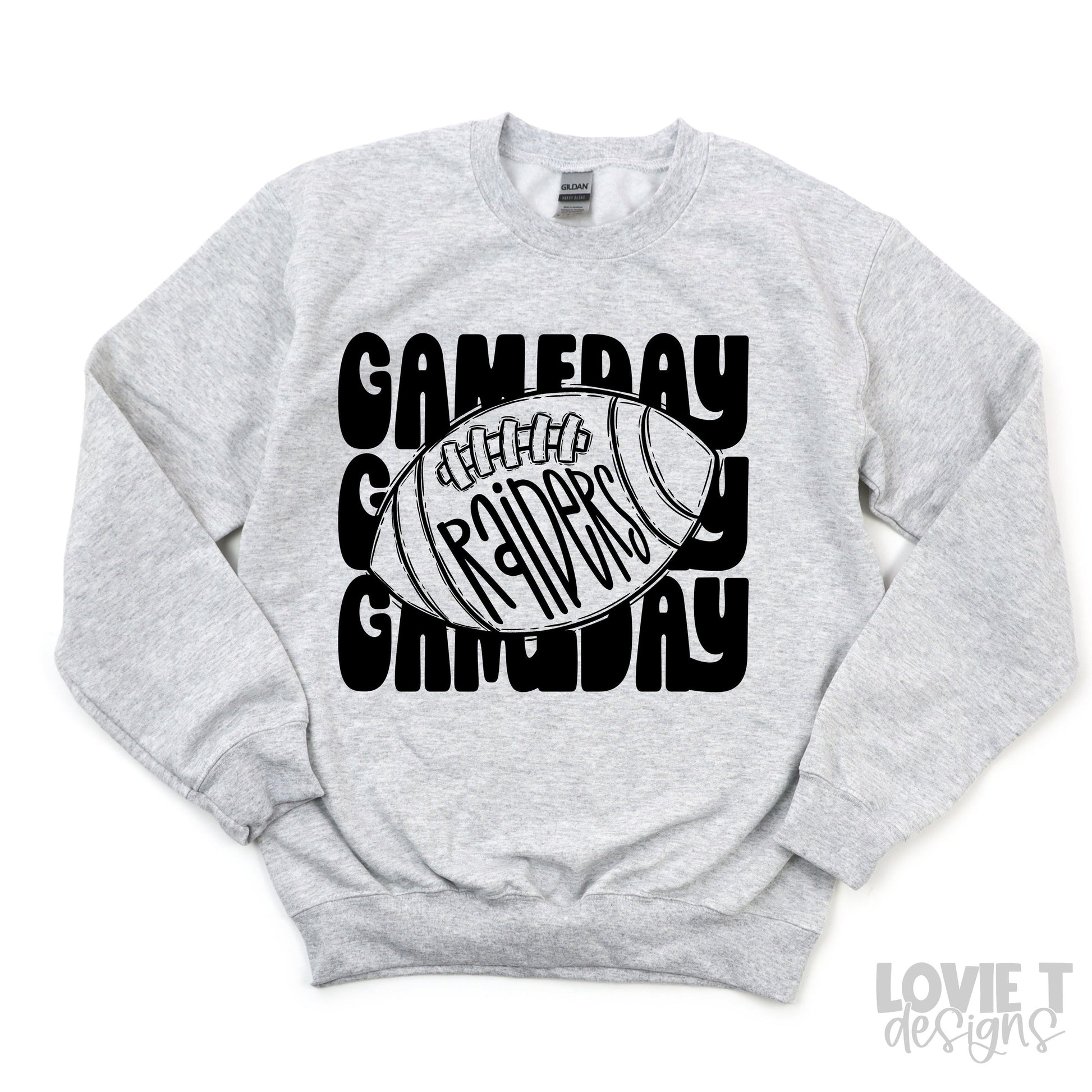 Gameday Football Raiders-Lovie T Designs