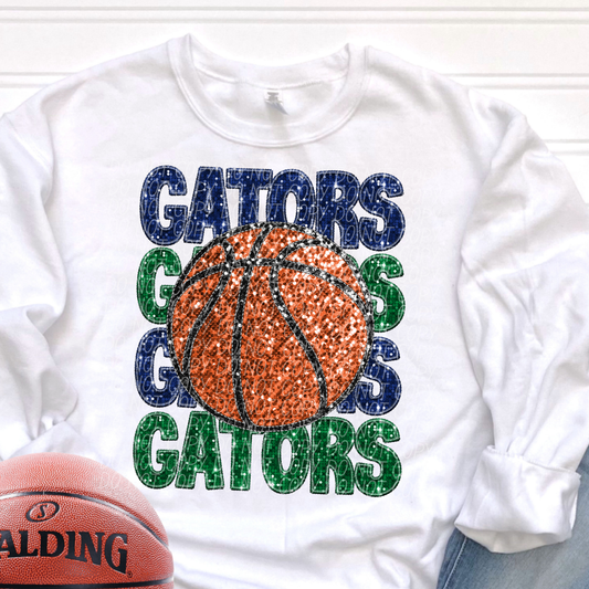 Gators Blue Green-[DTF Transfer]-Lovie T Designs