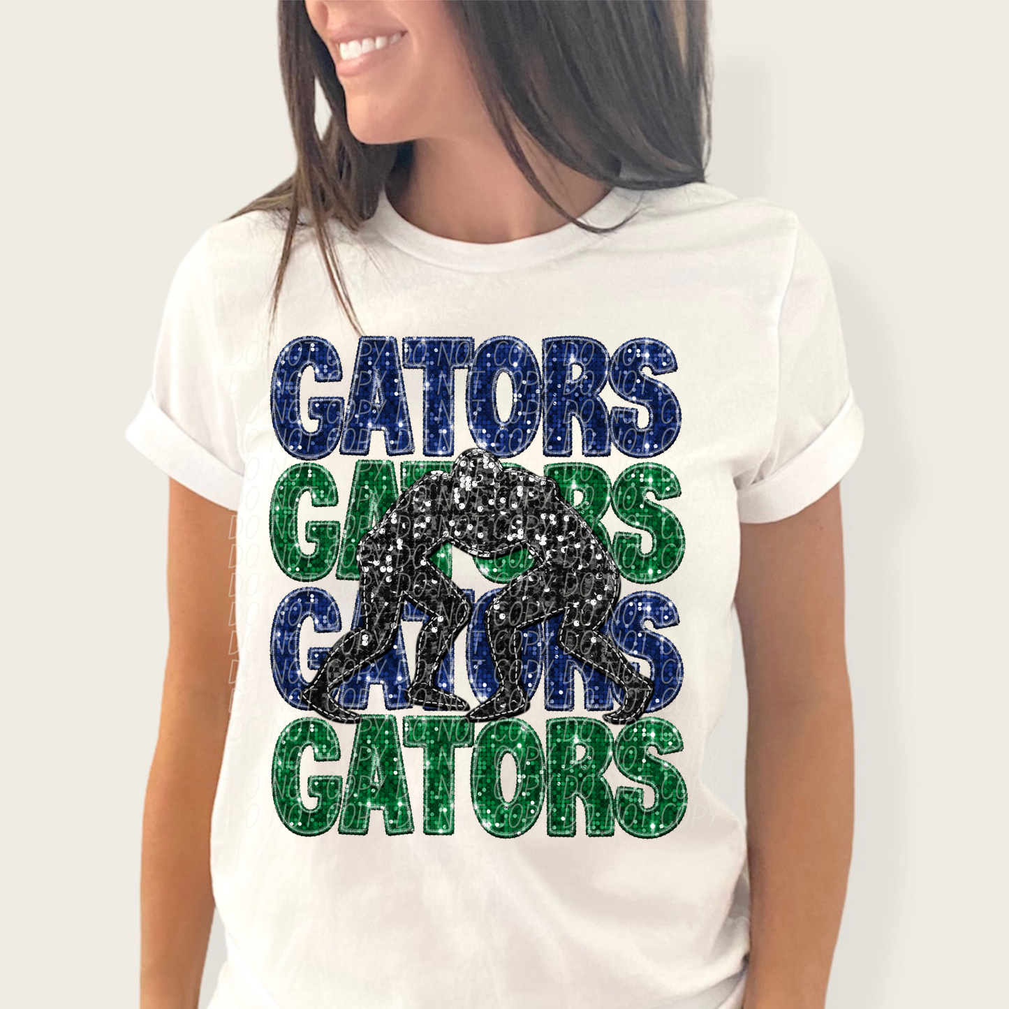 Gators Blue Green-[DTF Transfer]-Lovie T Designs