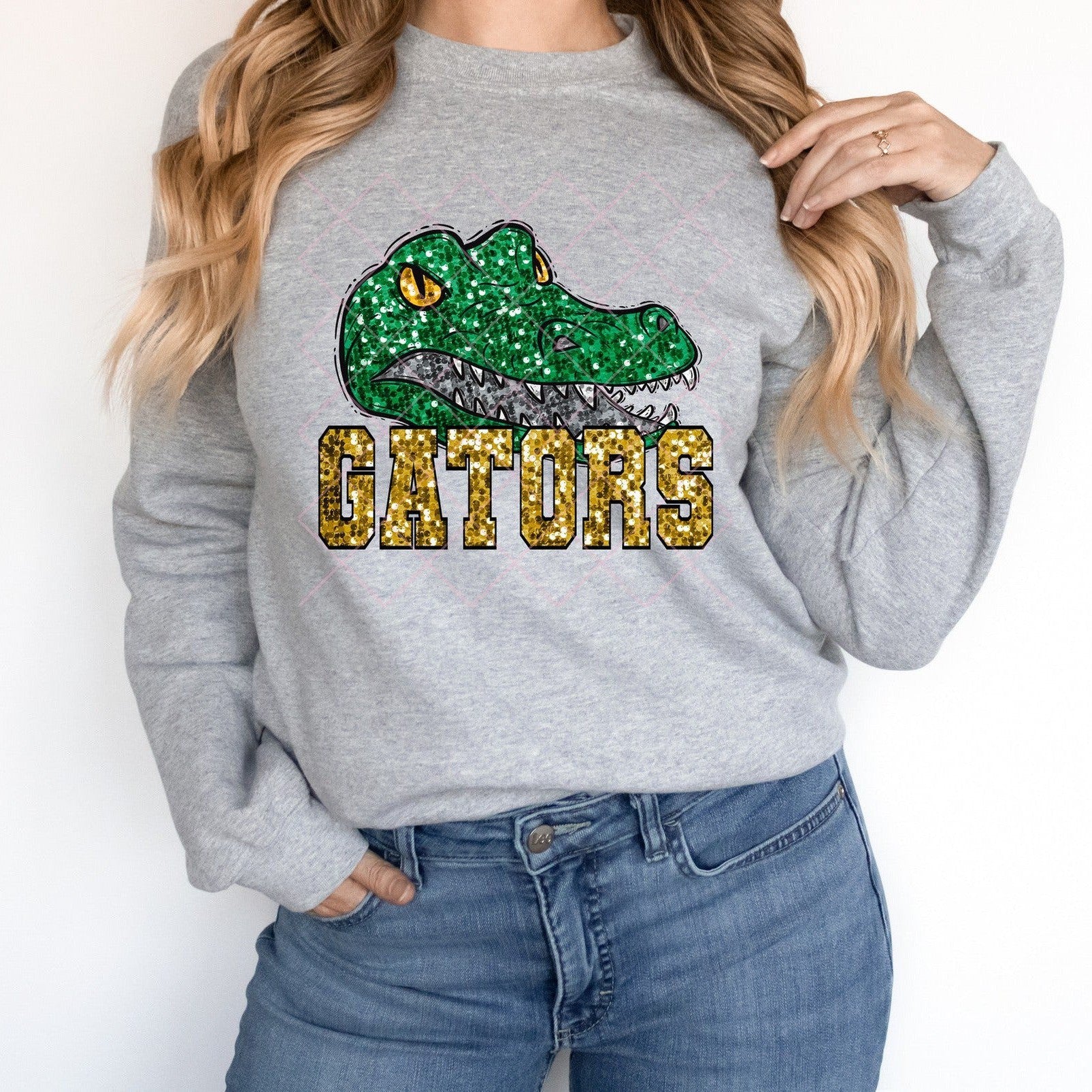 Gators Gold Sequin-Lovie T Designs