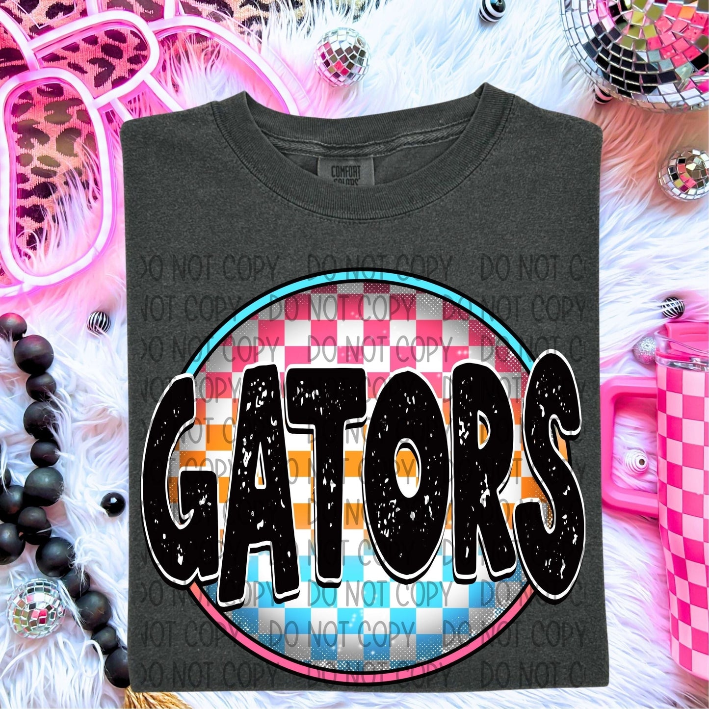 Gators Neon Circle Mascots-Lovie T Designs