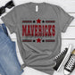 Germantown Mavericks Garnet Black All Stars-Lovie T Designs