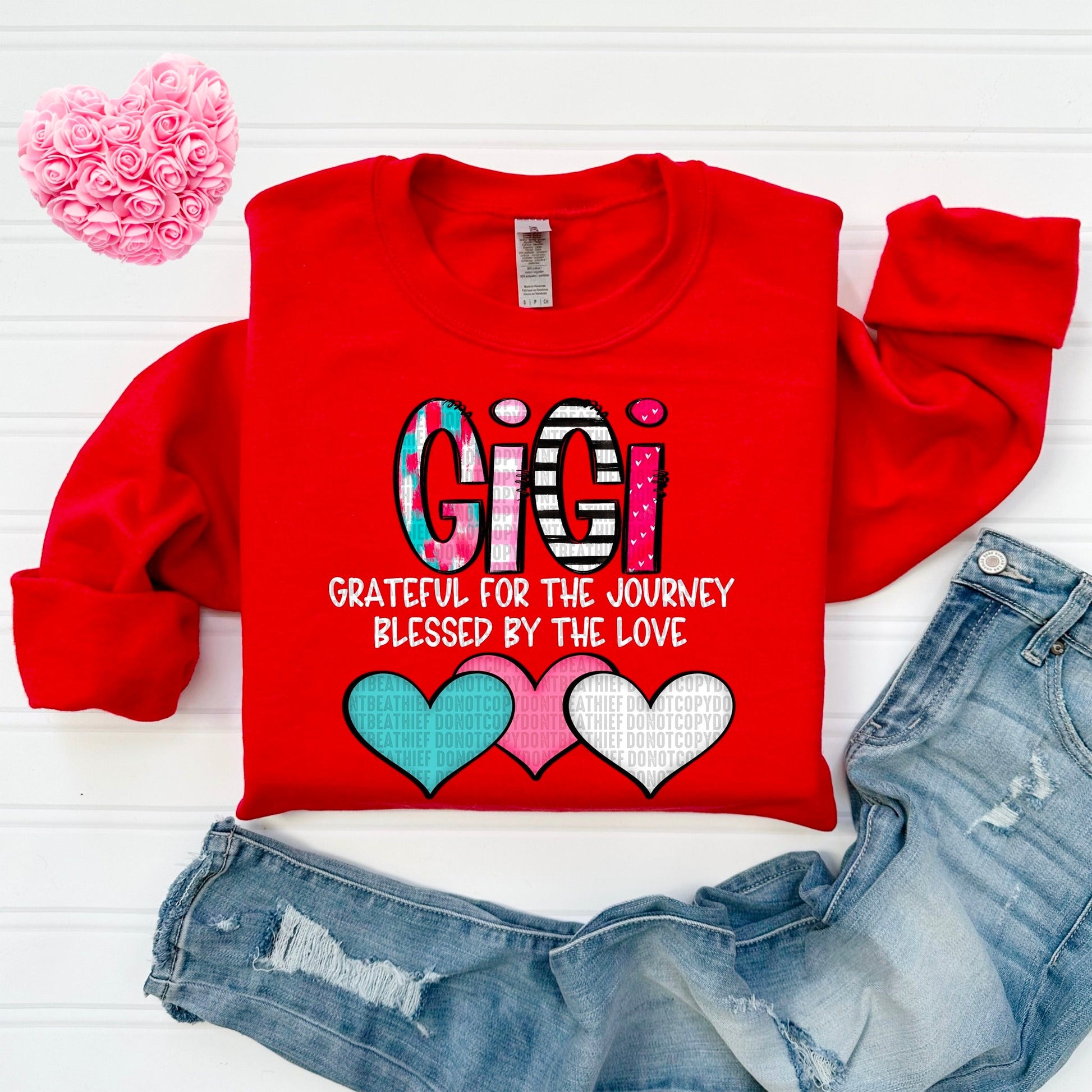 Gigi Blessed by the Love-[DTF Transfer]-Lovie T Designs