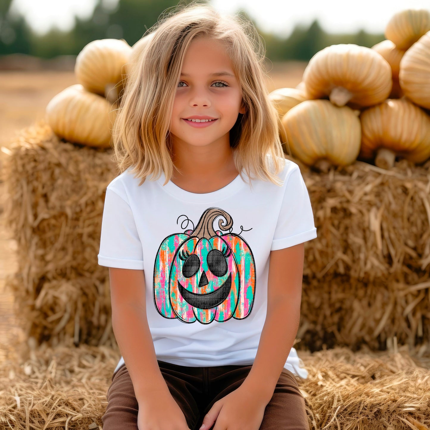 Girl Pumpkin-Lovie T Designs