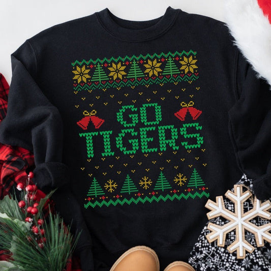 Go Tigers Ugly Christmas Sweater