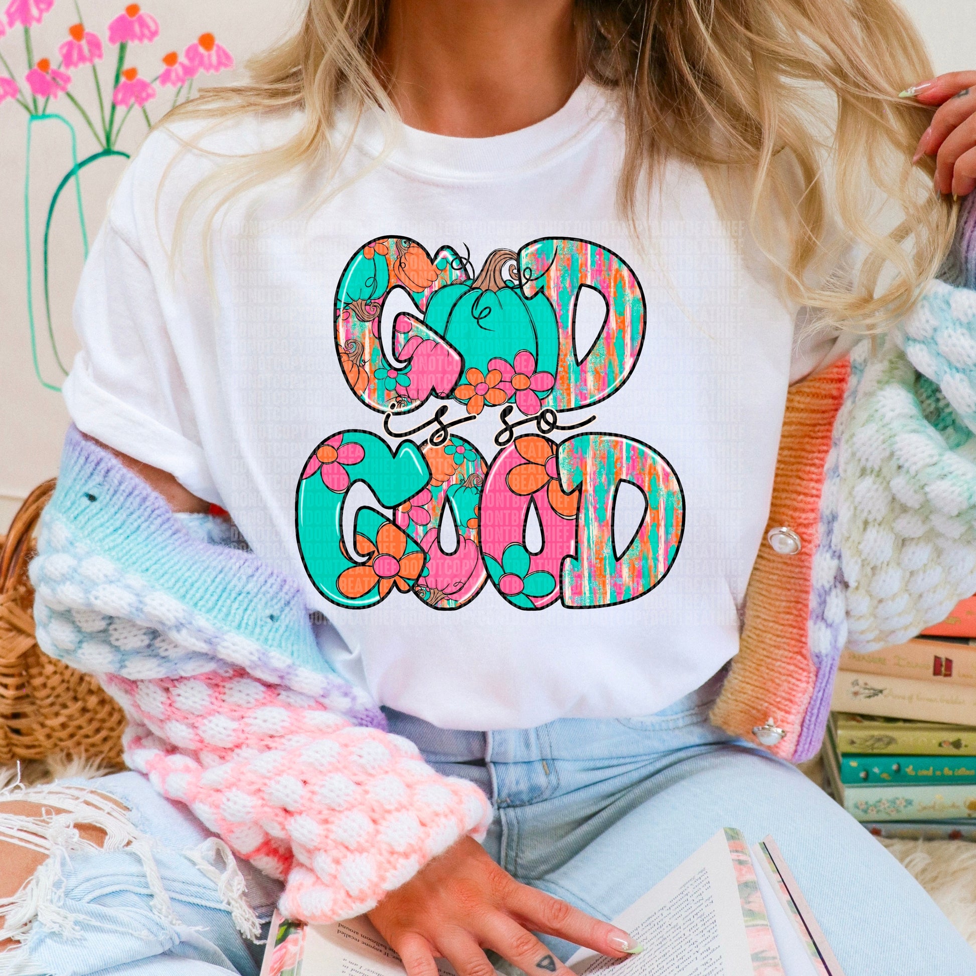 God Is Good Colorful-Lovie T Designs