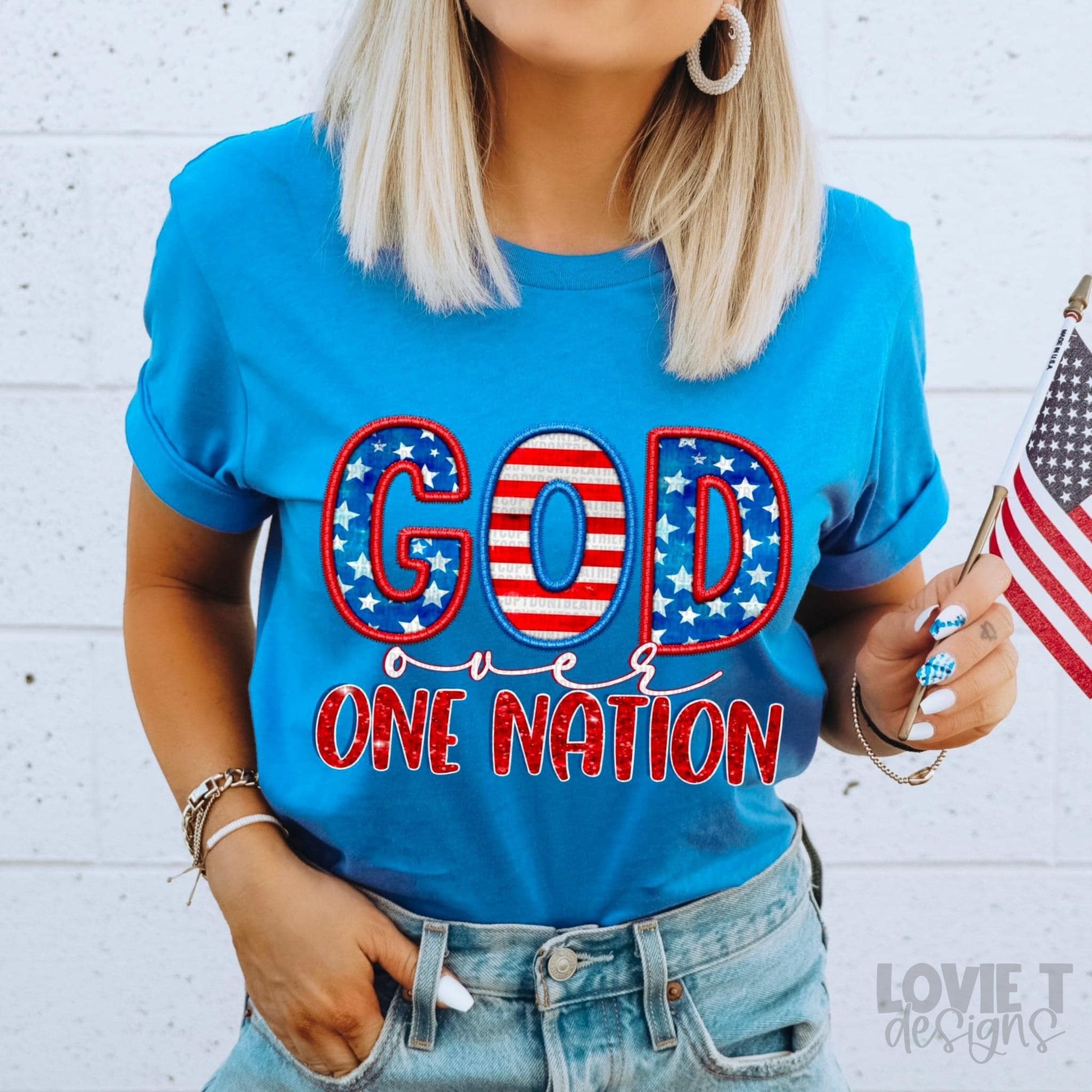 God Over One Nation-Lovie T Designs