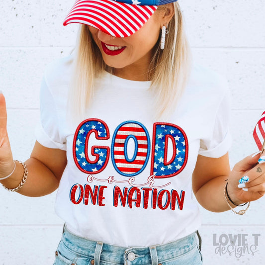 God Over One Nation-Lovie T Designs