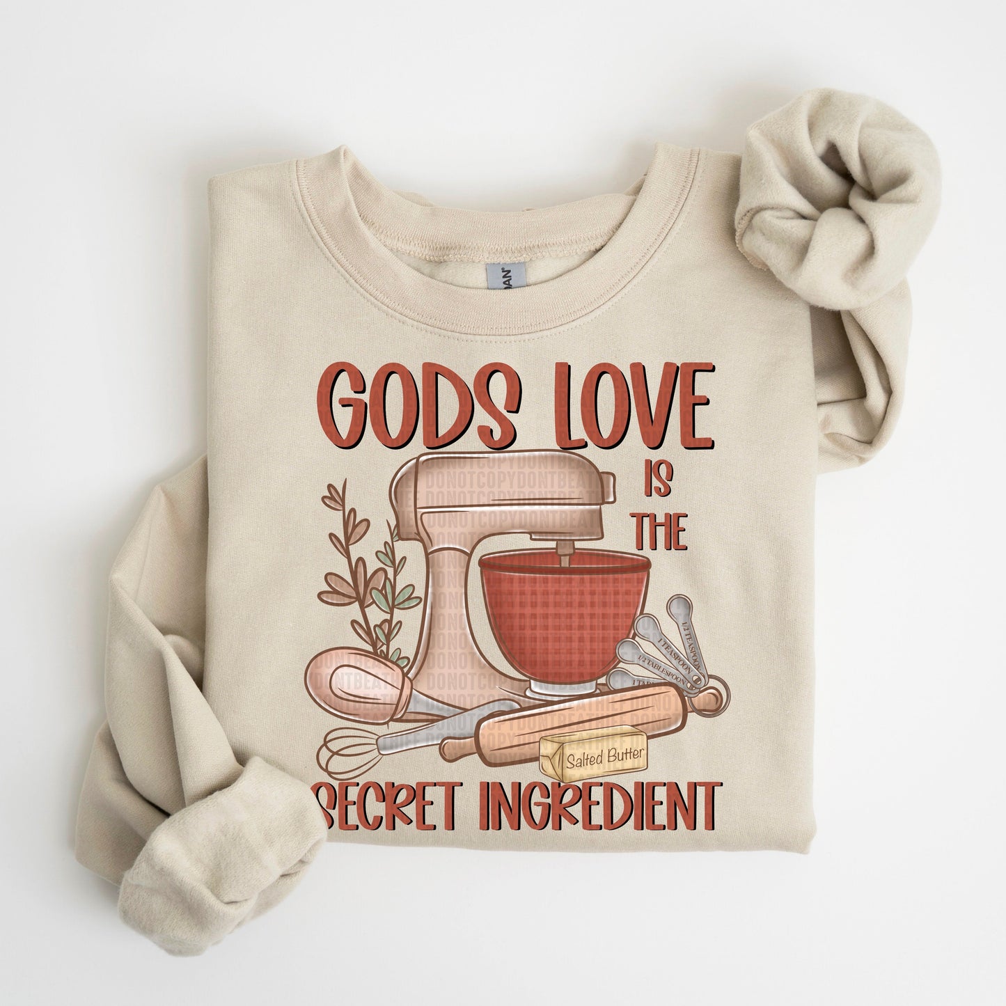 God's Love Is the Secret Ingredient-[DTF Transfer]-Lovie T Designs