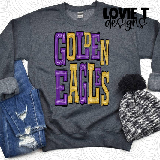 Golden Eagles-Purple-Gold