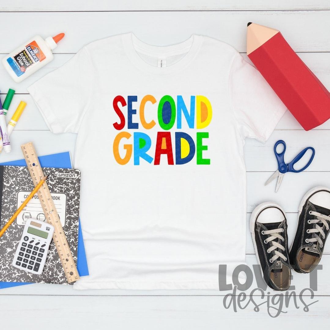 Grade Levels Primary Colors-Lovie T Designs