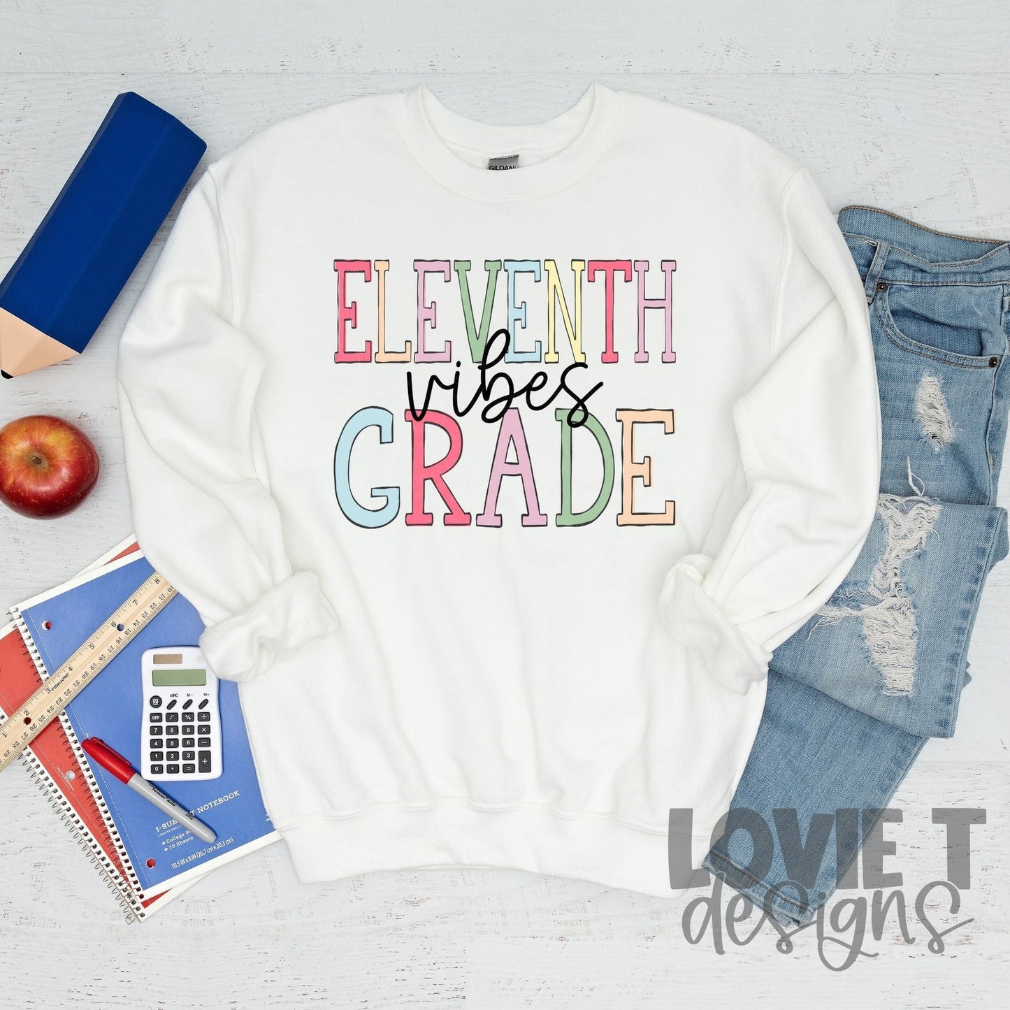 Grade Vibes Preschool - Twelfth-Lovie T Designs