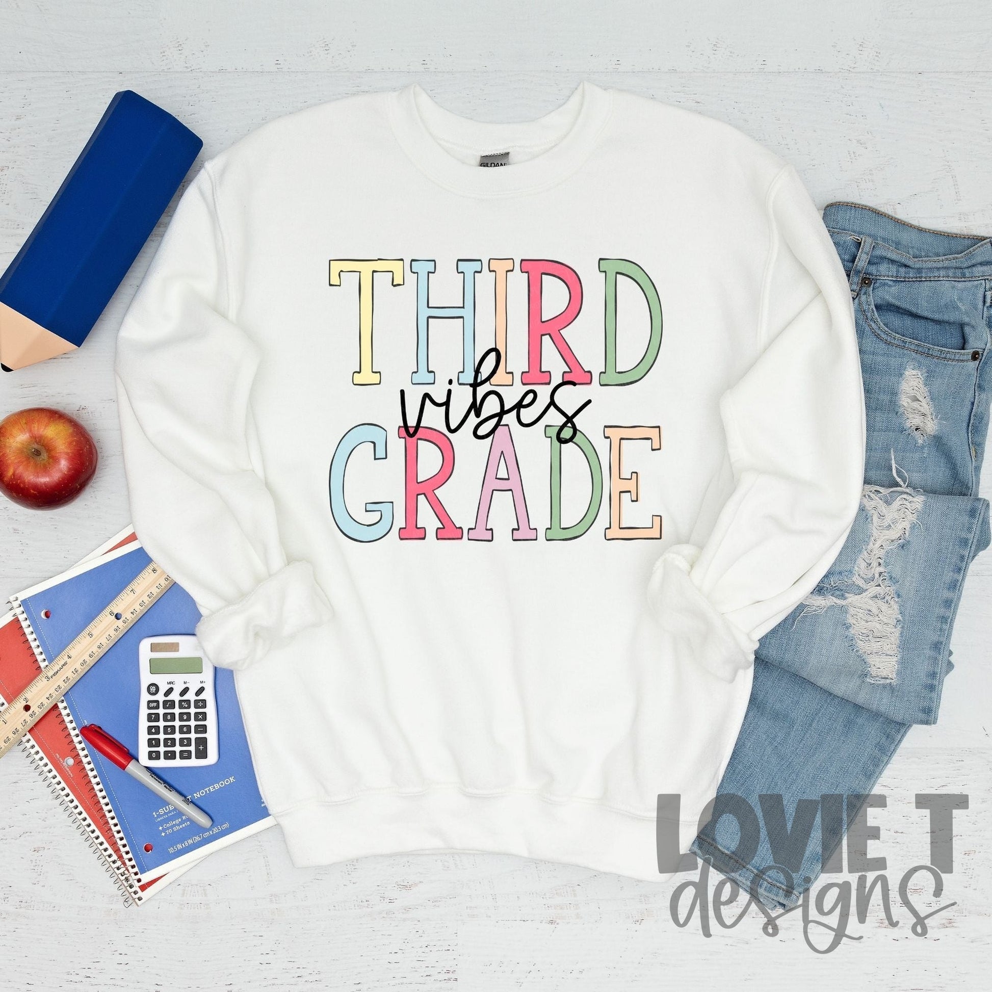 Grade Vibes Preschool - Twelfth-Lovie T Designs