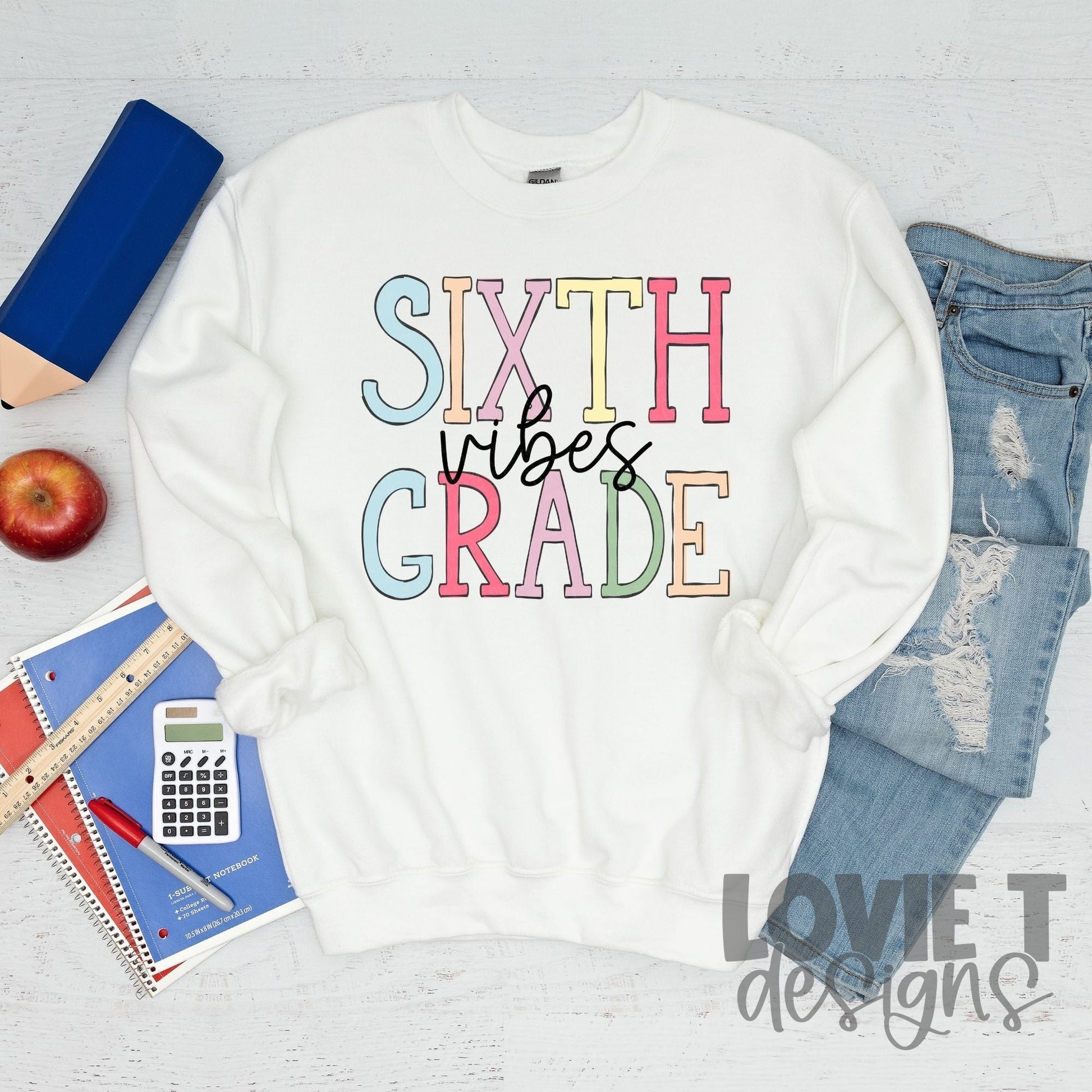 Grade Vibes Preschool - Twelfth-Lovie T Designs