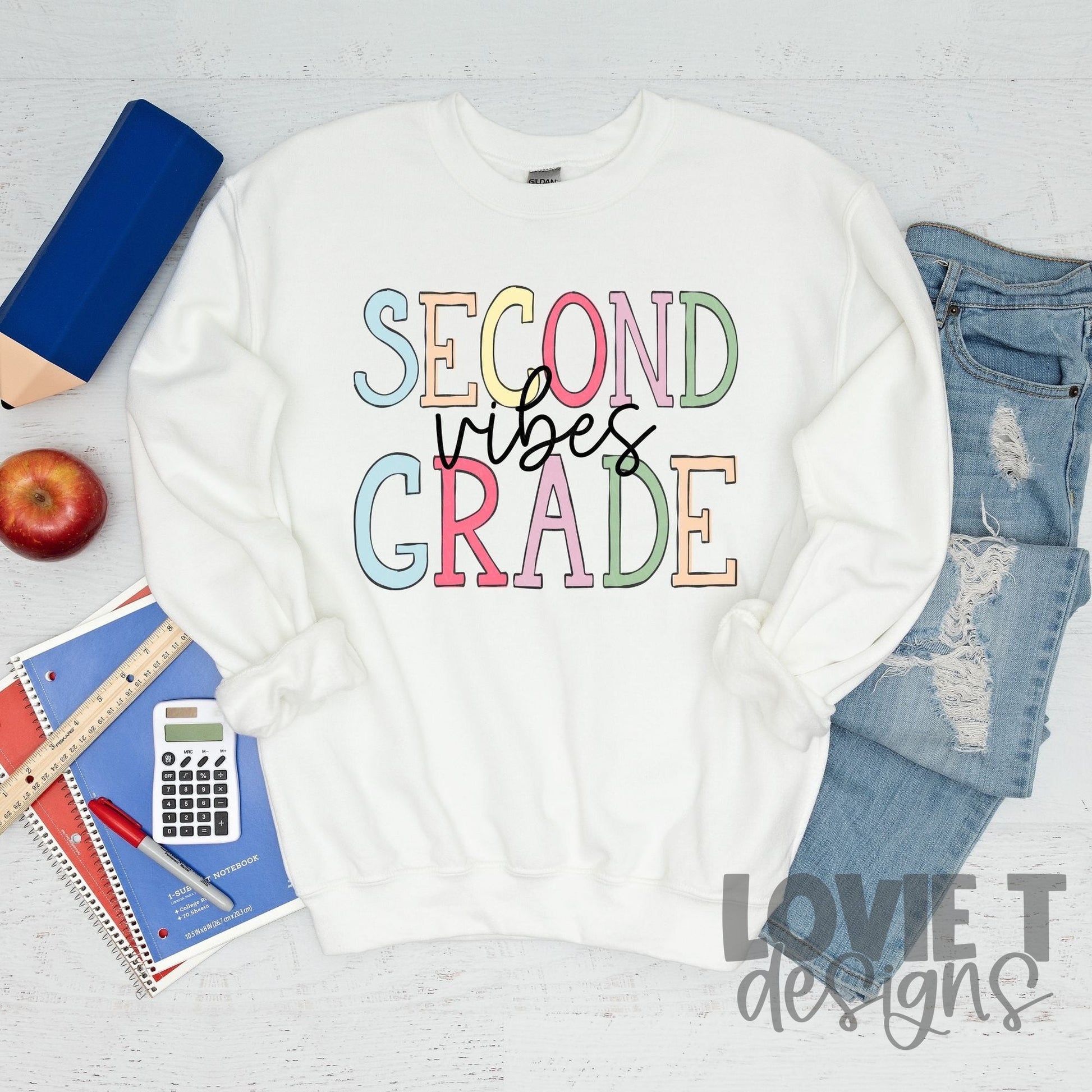 Grade Vibes Preschool - Twelfth-Lovie T Designs