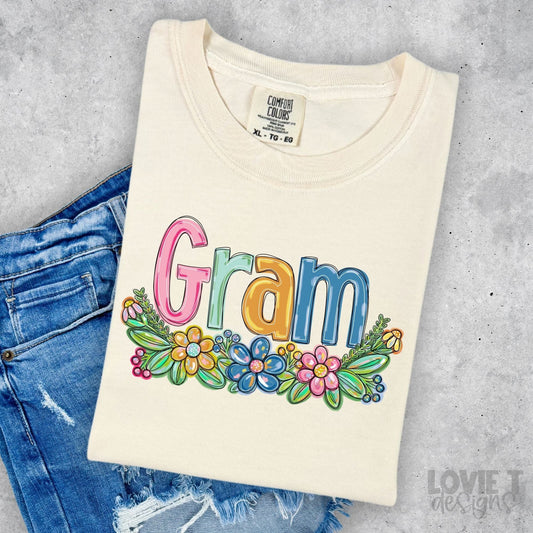 Gram Spring Floral Mother's Day-Lovie T Designs